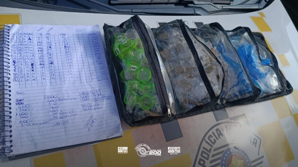 Policiamento de Trânsito apreende flores de maconha e outras drogas na Zona Leste de São Paulo