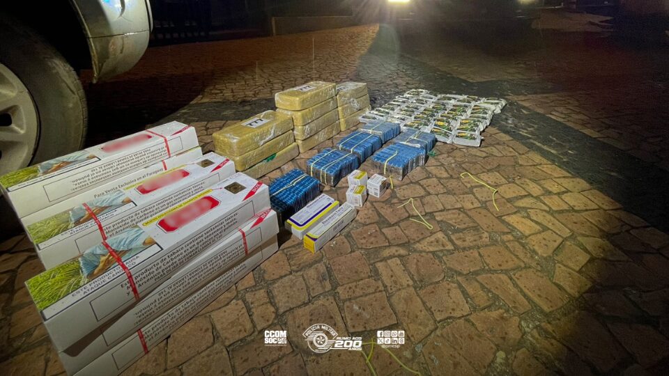 TOR flagra tráfico de mais de 15 kg de drogas, remédios ilegais de cigarros por rodovia de Araçatuba/SP