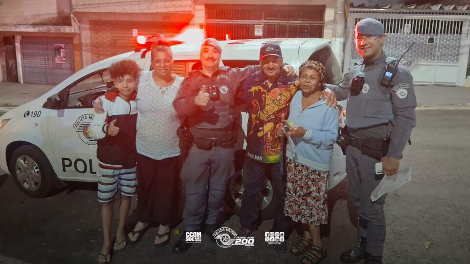 Polícia Militar localiza idoso desaparecido e o devolve à família em segurança