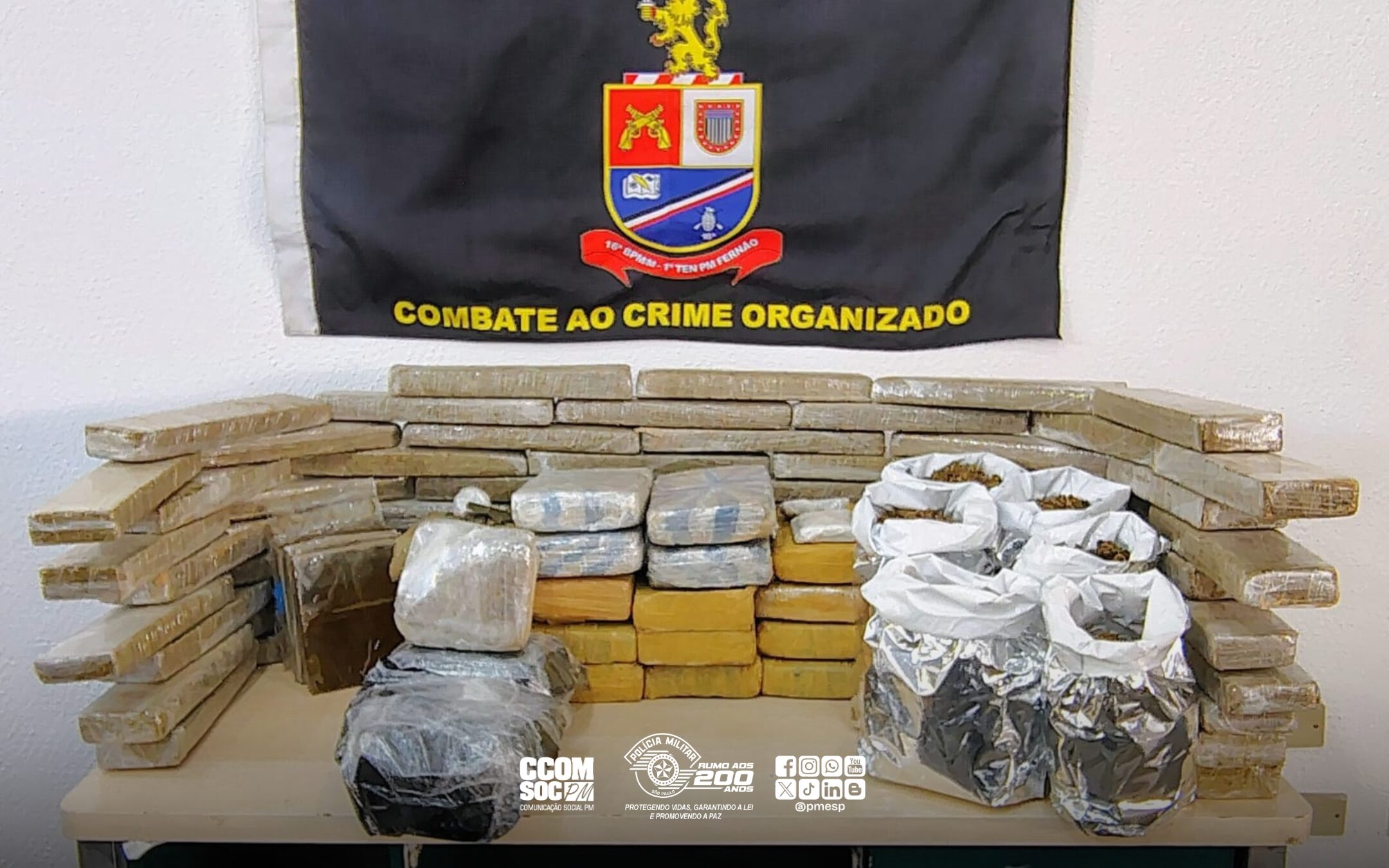 PM apreende cerca de 80 kg de drogas durante operação na zona oeste da Capital