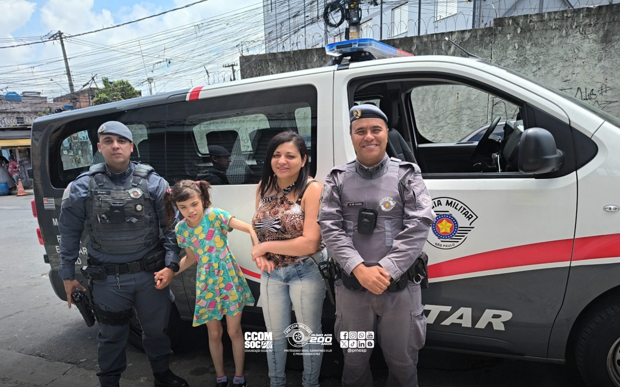 PM presta apoio a menina com autismo em crise na Zona Leste da Capital